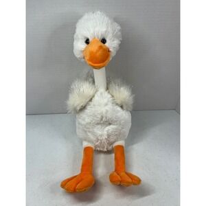 Walmart Fuzzy Goose Plush Stuffed Animal White Orange 33355 15 Inch